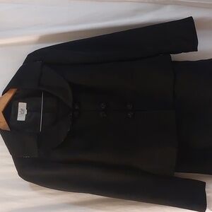 EUC LE SUIT Open Shawl Beaded Collat Jacket and Pencil Skirt. Size 10 Petite